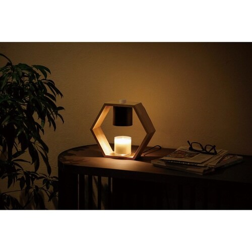 Telax キャンドルウォーマーランプ 天然木