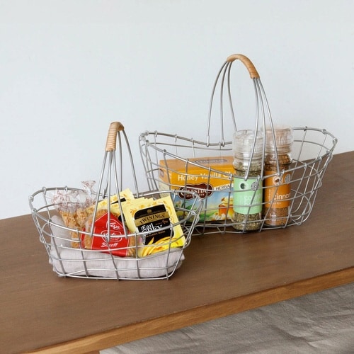 かご デュソール オーバルワンハンドルバスケット