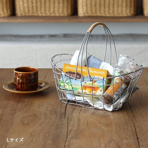 かご デュソール オーバルワンハンドルバスケット