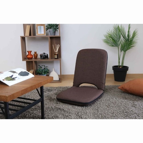 座椅子 1人掛け 幅41cm コンパクト ブラウン