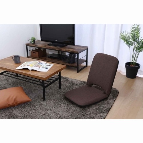 座椅子 1人掛け 幅41cm コンパクト ブラウン