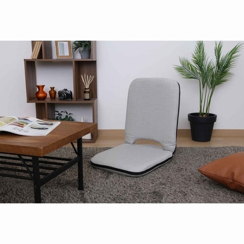 座椅子 1人掛け 幅41cm コンパクト グレー