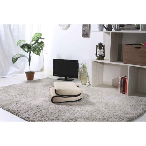 座椅子 1人掛け 折りたたみ アイボリー