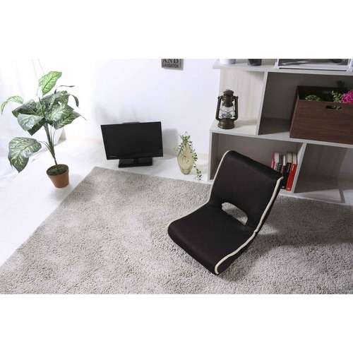 座椅子 1人掛け 折りたたみ 幅40cm ブラウン