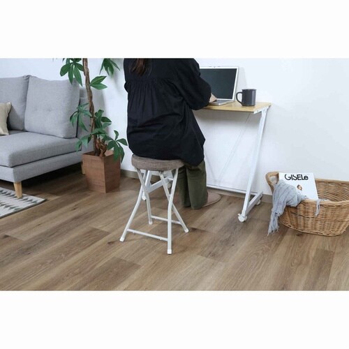 折りたたみ椅子 スツール ブラウン