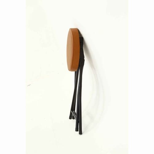 折りたたみ椅子 スツール ブラウン