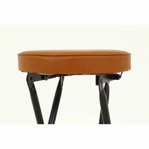 折りたたみ椅子 スツール ブラウン