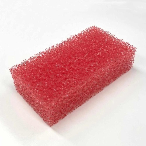 キッチンスポンジ 赤星 スポンジ食器洗い用 レッド
