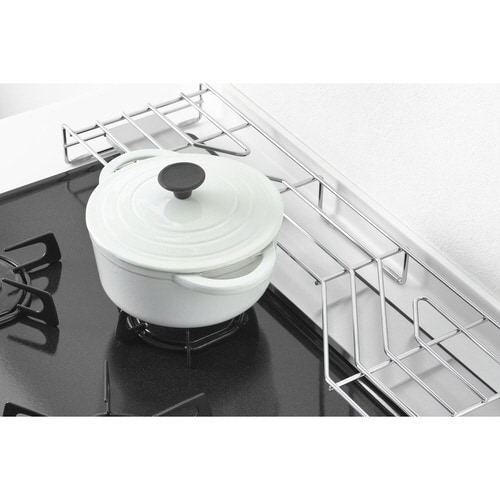 コンロ奥ラック 排気口カバー付き