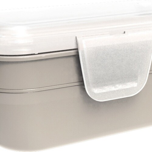 お弁当箱 2段 600ml グレージュ