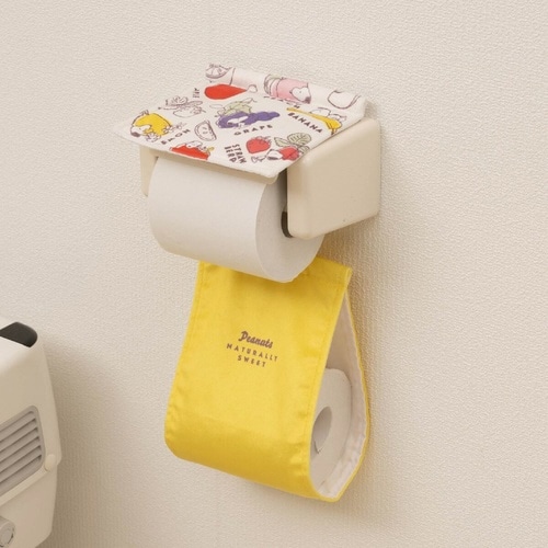 ペーパーホルダーカバー スヌーピー イエロー