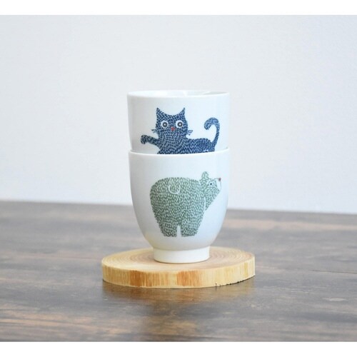 湯呑み Nordic Animals コップ ネコ