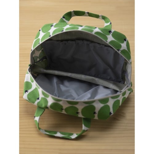 ポーチ ママポーチ 北欧小花 グリーン