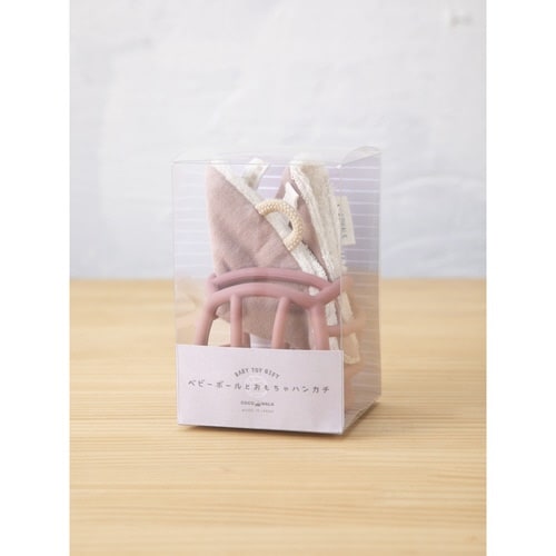 ベビートイ ハンカチ セット ベビーボール ピンク