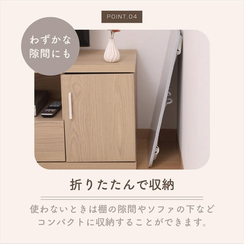 ローテーブル 折りたたみ 幅60cm グレー