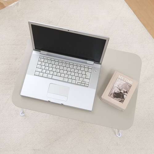 ローテーブル 折りたたみ 幅60cm グレージュ