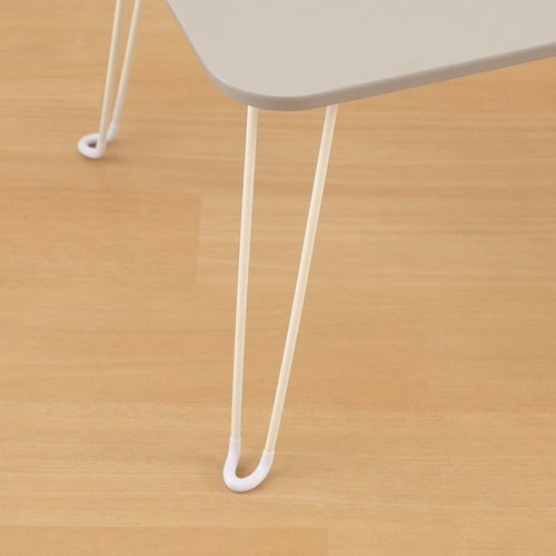 ローテーブル 折りたたみ 幅60cm グレージュ