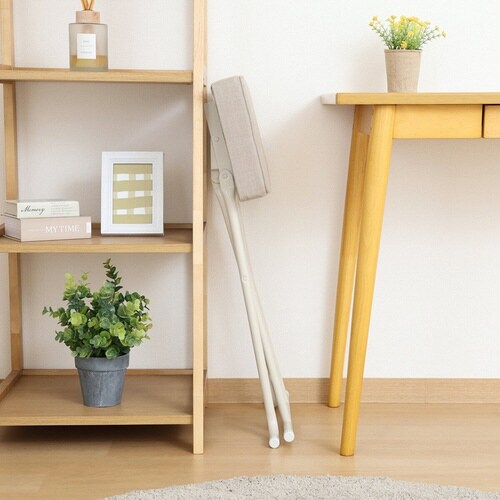 折りたたみ椅子 座面高60cm ベージュ