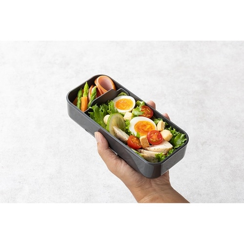弁当箱 600ml 1段 ダークグレー