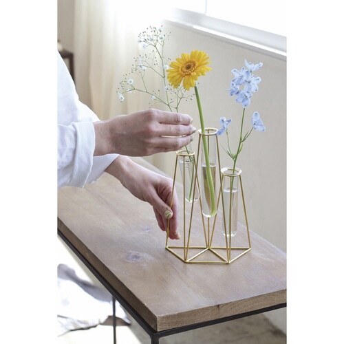 花瓶 インブルーム 3連フラワーベース