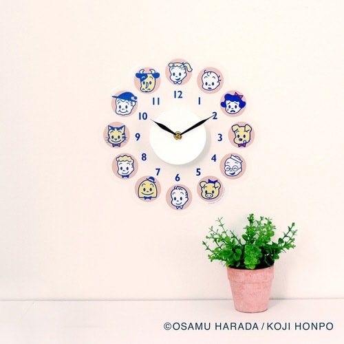 掛け時計 OSAMU GOODS ピンク