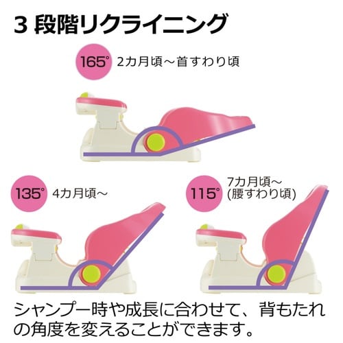 ベビー バスチェア マット付 R リクライニング