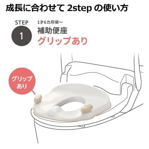 補助便座 トイサポ イス型 グリップ 2WAY