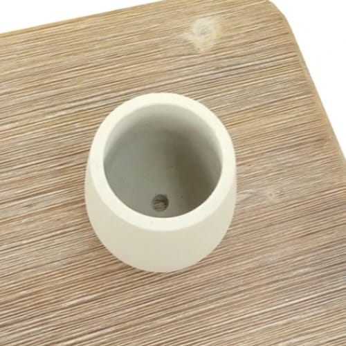 植木鉢 モノクローム エッグポット S ホワイト