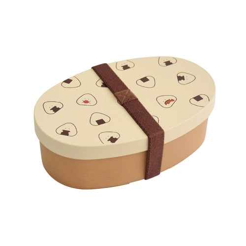 弁当箱 475ml ぎゅっとおにぎりさん ベージュ