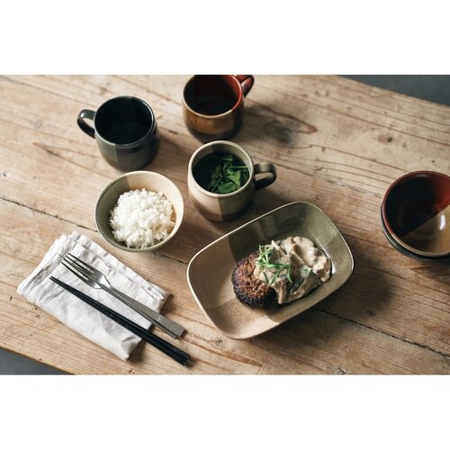 マグカップ 400ml トーンオントーン グレー