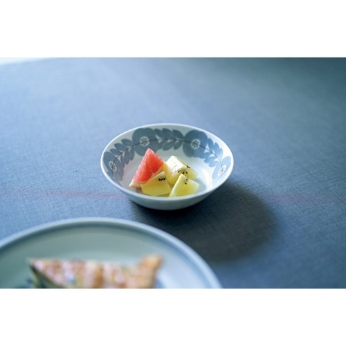 ボウル 15cm ブロッサム 磁器 美濃焼 グレー