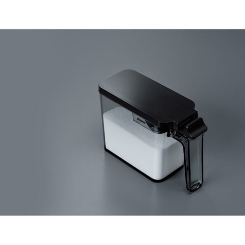 調味料ポット 450ml プッシュ式 ブラック