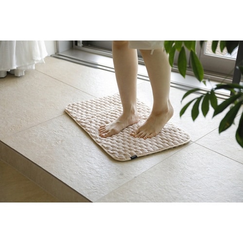 バスマット カラリポコ 40×60cm ベージュ