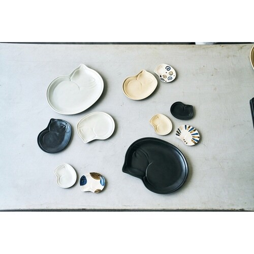 プレート 28cm ガット 陶器 瀬戸焼 ブラック