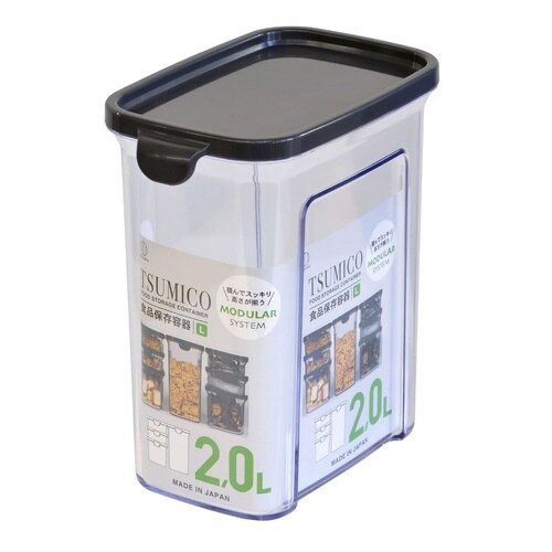 保存容器 TSUMICO Lサイズ 2L グレー