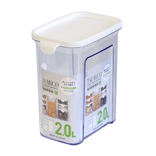 保存容器 TSUMICO Lサイズ 2L ホワイト