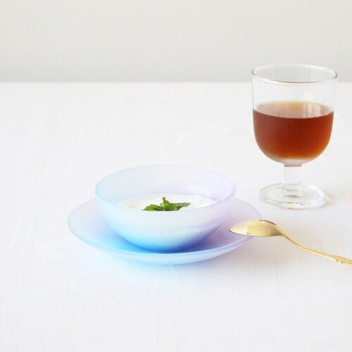 皿 空のいろどりミスト 取皿 朝焼け