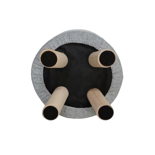 スツール ミニ 円型 座面高28cm グレー