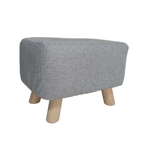 スツール ミニ 長方形 座面高28cm グレー