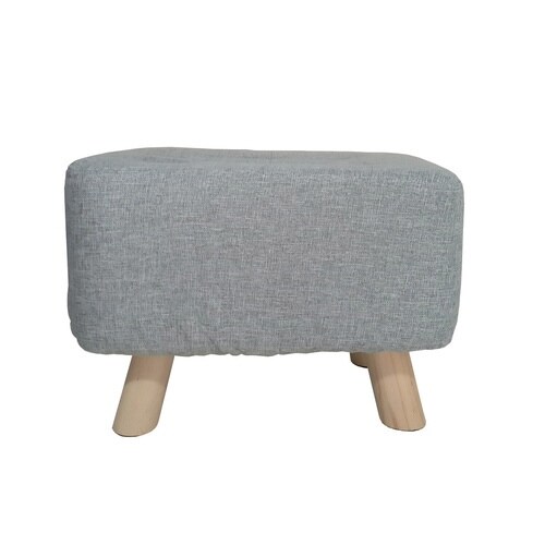 スツール ミニ 長方形 座面高28cm グレー