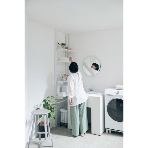 棚 伸縮ラック 70cm ラブリコ ホワイト