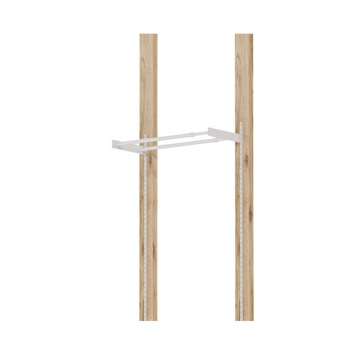 ハンガー 伸縮ハンガーバー 50cm ホワイト