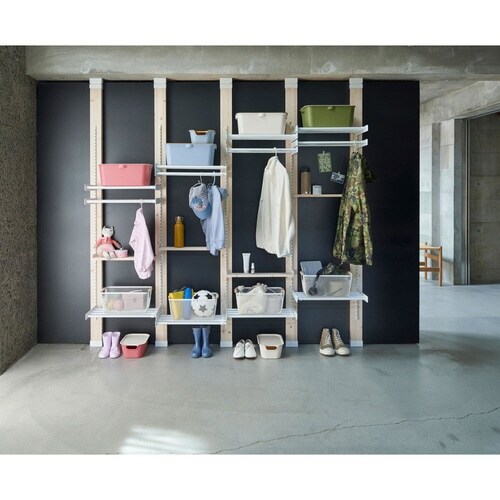 ハンガー 伸縮ハンガーバー 50cm ホワイト