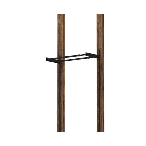 ハンガー 伸縮ハンガーバー 50cm ブラック