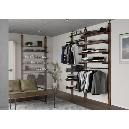 ハンガー 伸縮ハンガーバー 70cm ブラック