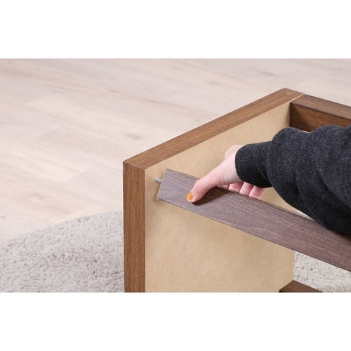 ミニテーブル スクエア ブラウン