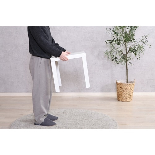 ミニテーブル スクエア ホワイトウォッシュ