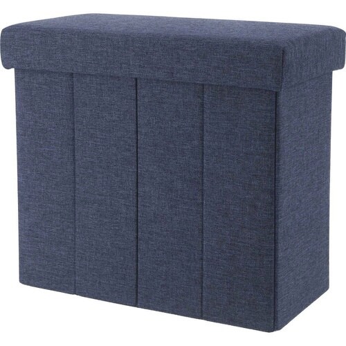 収納スツール スリムタイプ ネイビー