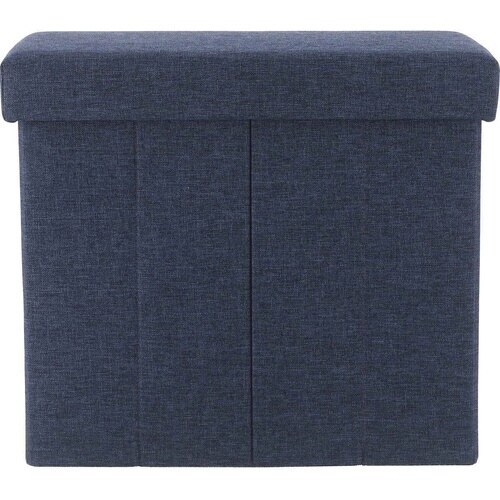 収納スツール スリムタイプ ネイビー