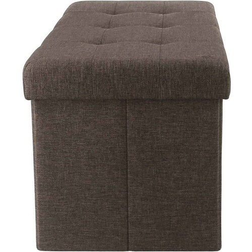 収納スツール ベンチタイプ チャコール